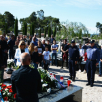 BIBINJE, 02.05.2020., koronavirus 29. obljetnica pogibelji Franko Lisica iz Bibinja (24. 09. 1968.- 02. 05. 1991), mjesno groblje Sasavac...