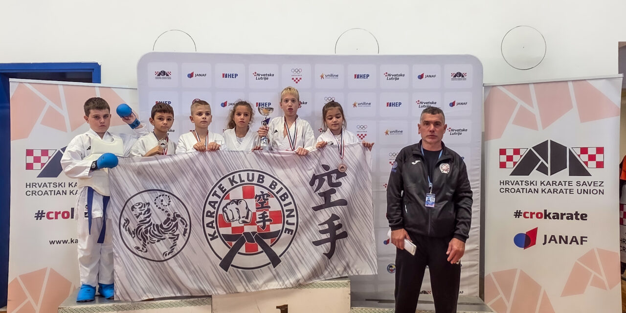 Karate klub Bibinje osvojio zlato, dva srebra i dvije bronce naPrvenstvu Hrvatske u borbama!